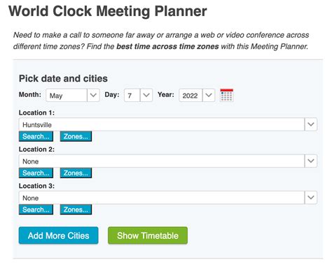 Schedule Conference Calls Across Time Zones .